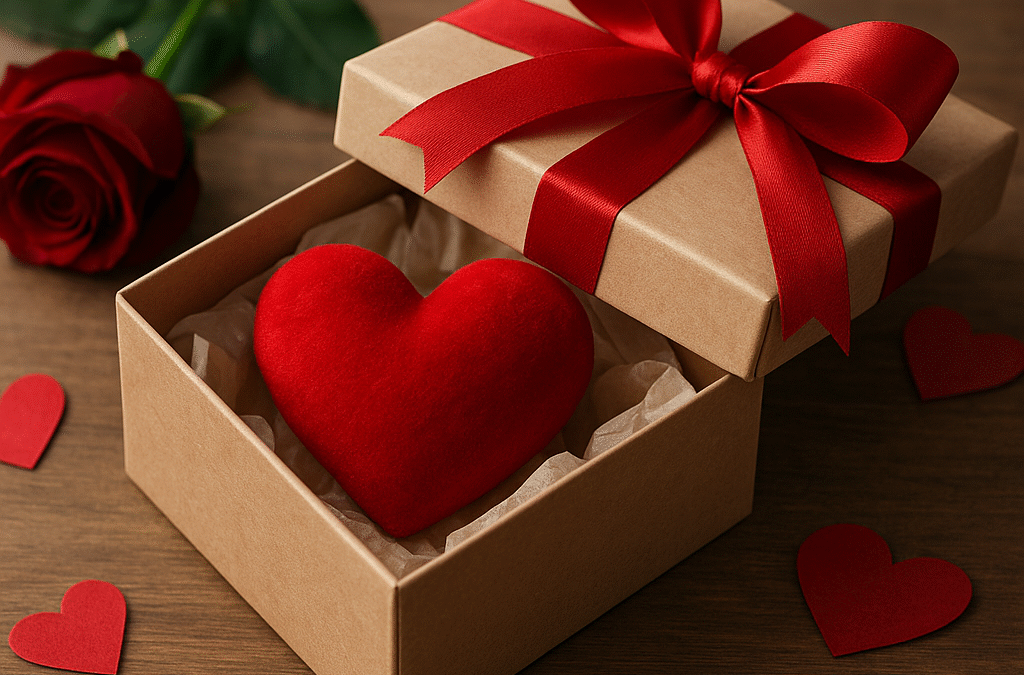 Walentynkowy prezent-niespodzianka w pudełku