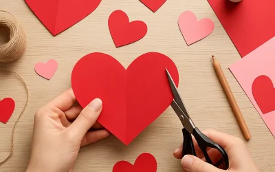 Walentynkowe DIY z papieru