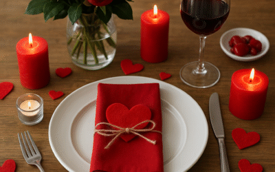 Walentynkowe dekoracje stołu – inspiracje
