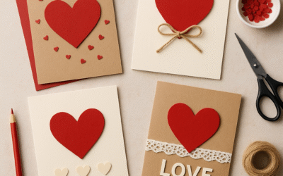 Najlepsze pomysły na walentynkowe kartki DIY